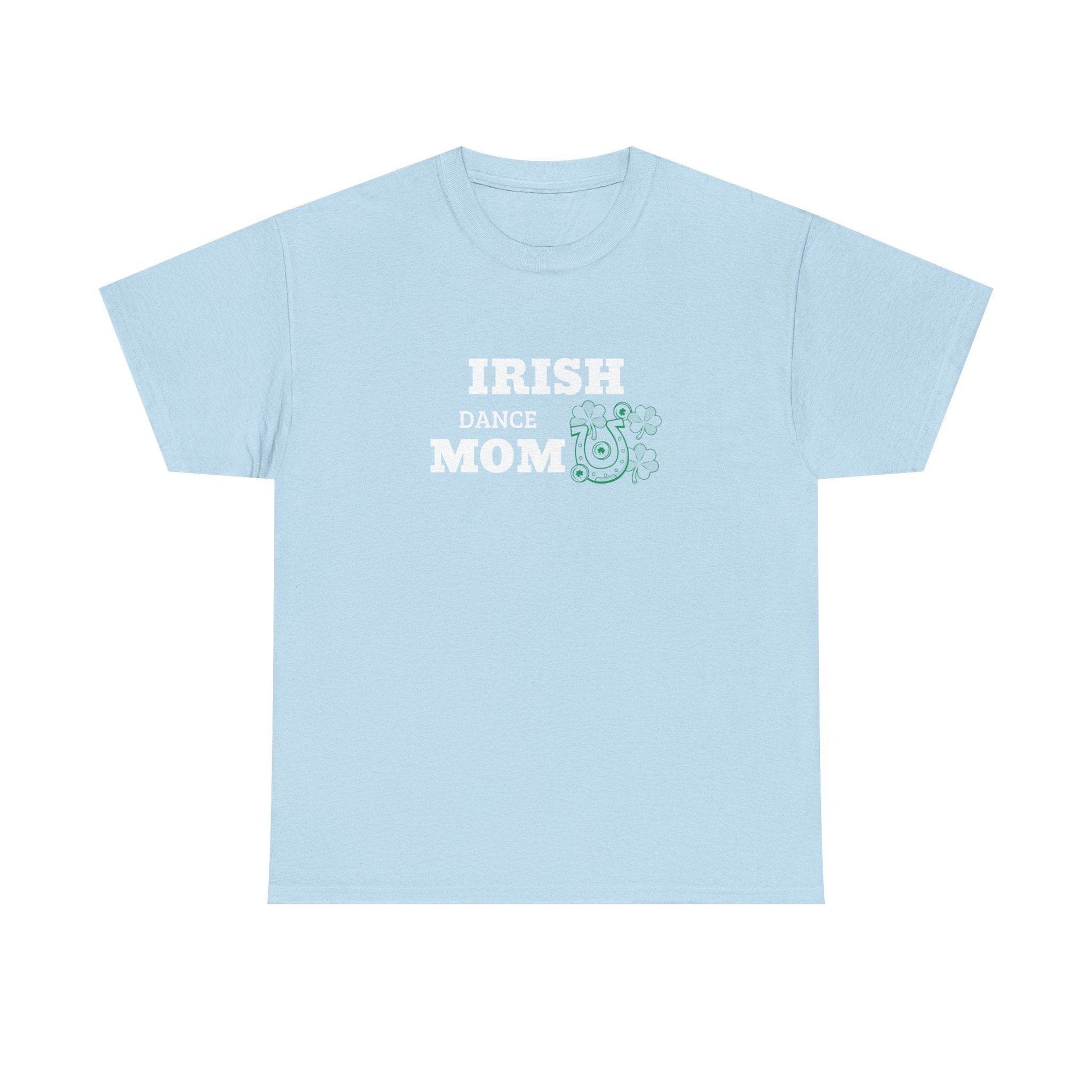Irish Dance Mom Tee, St. Patrick's Day Shirt, Celtic Dance T-Shirt, Irish Pride Top, Shamrock Apparel - Little Flower Farm