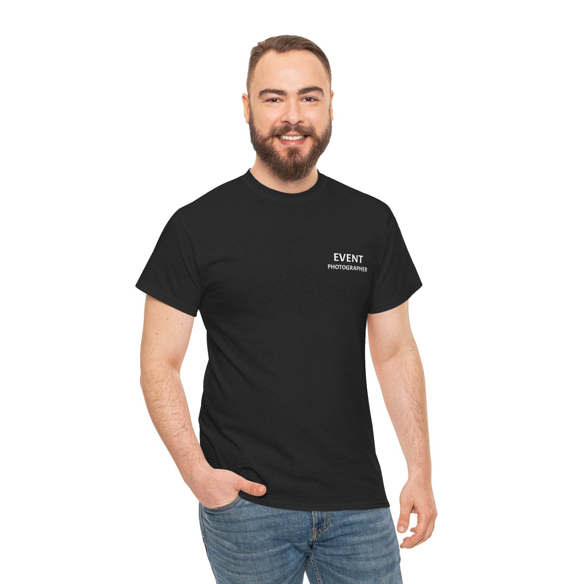 Unisex Heavy Cotton Tee - Event Photographer Graphic Shirt - Little Flower Farm
