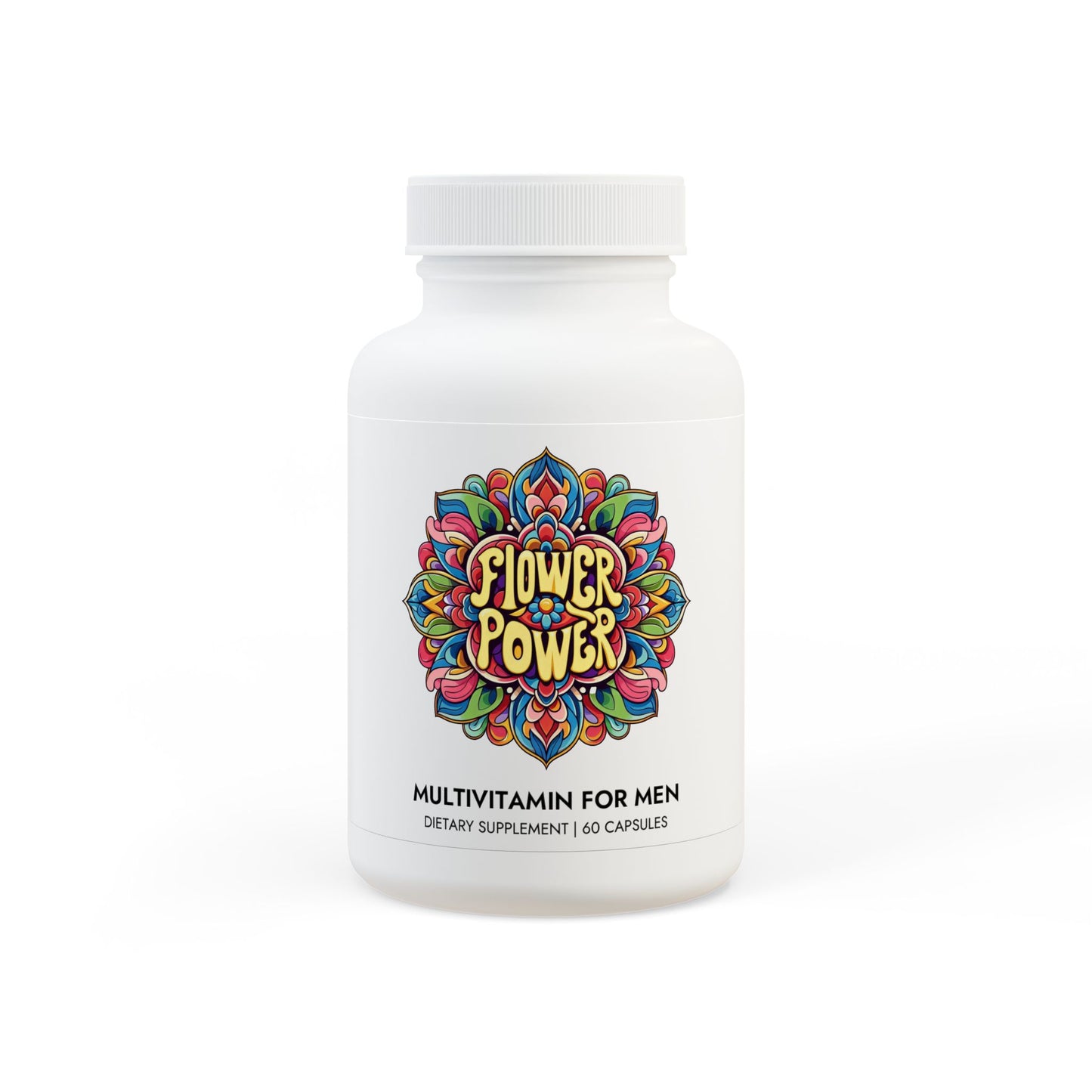 Flower Power Multivitamin for Men Supplement (60 Capsules)