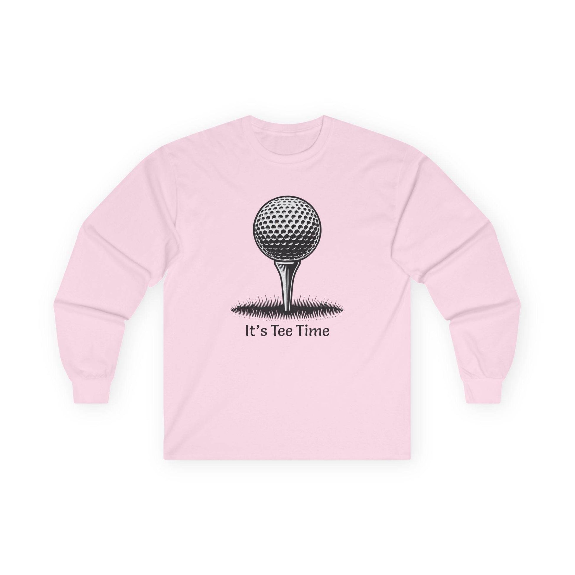 Golf Tee Time Long Sleeve Tee - Golf Lover Gift, Golfing Shirt, Golf Apparel, Unisex Tee, Golf Theme Shirt - Little Flower Farm
