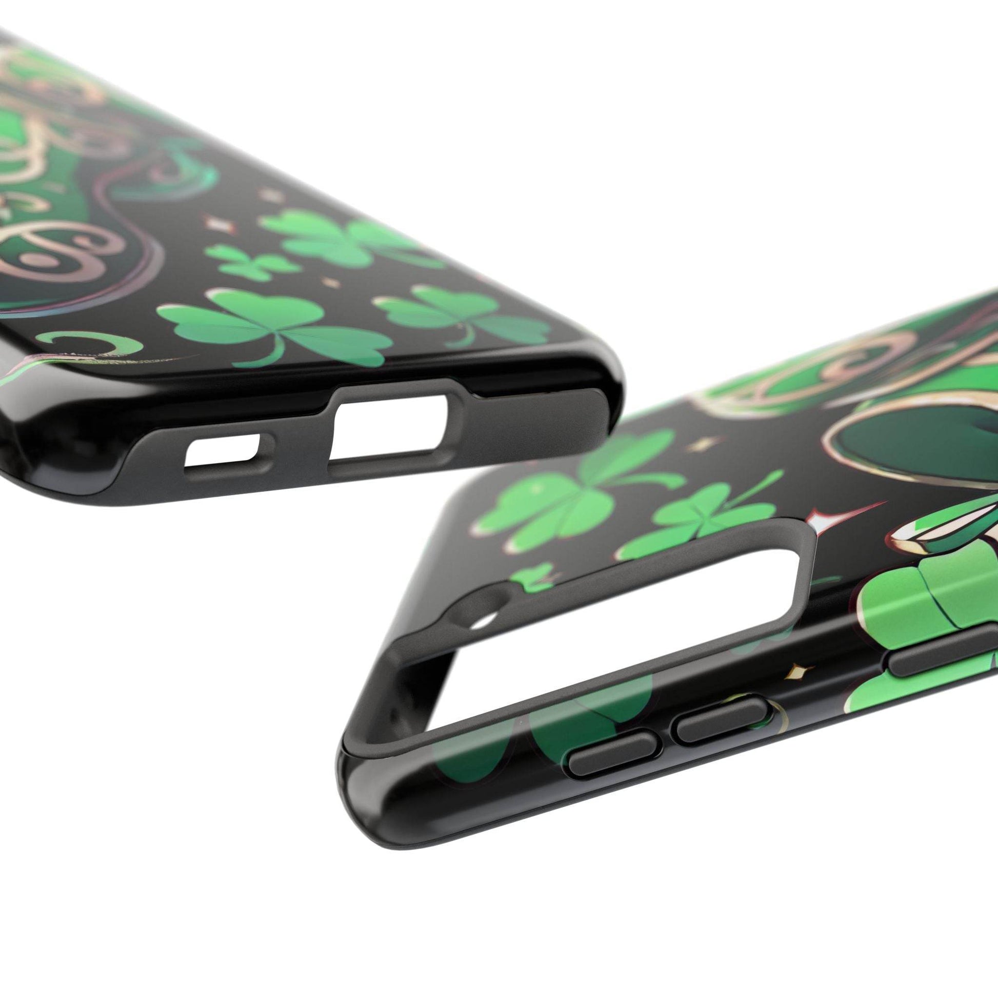 Irish Dance Shoe Tough Phone Case - St. Patrick's Day Gift, Protective Cover, Irish Dance Lover Phone Accessory, Celtic Dance Shoes Case - Little Flower Farm