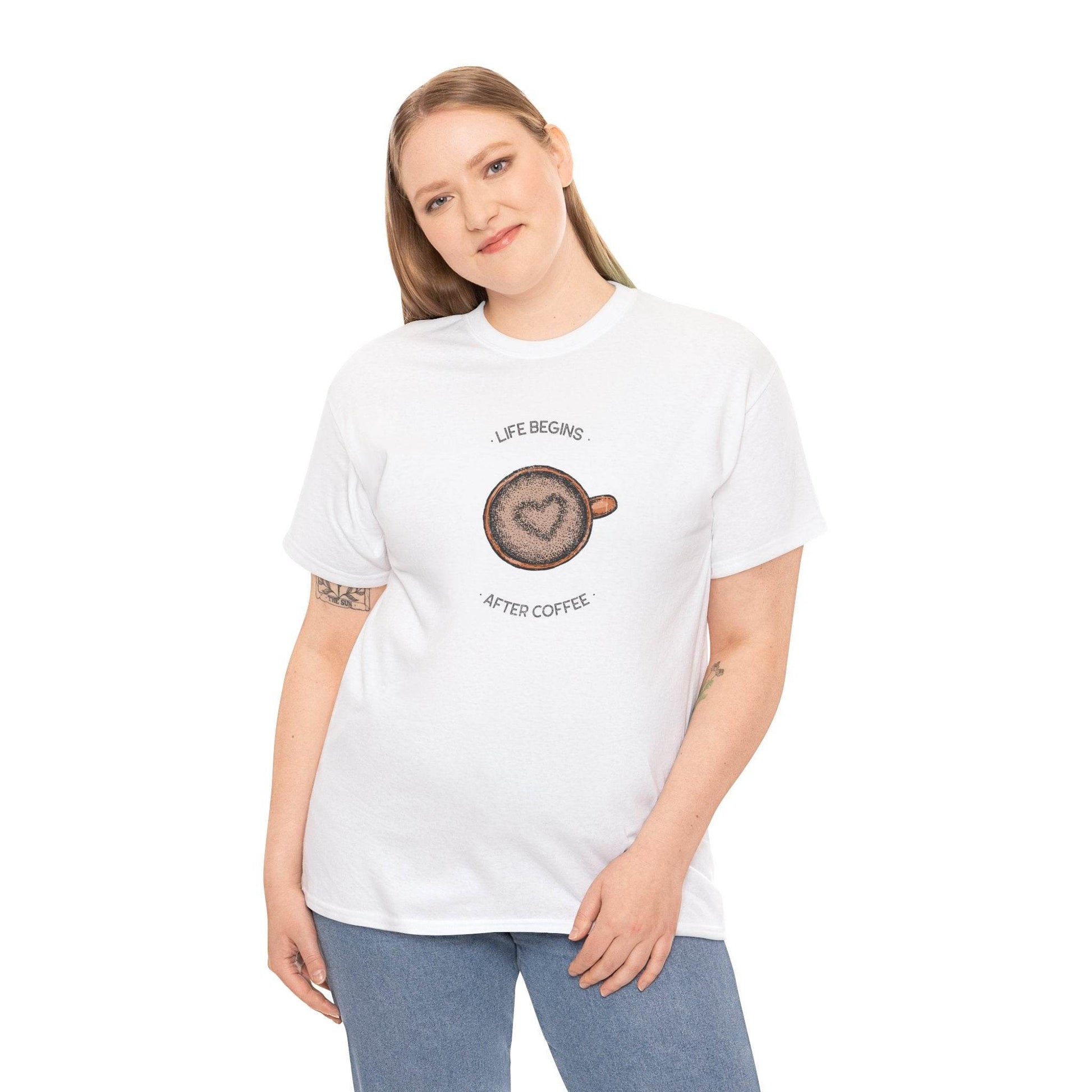 Coffee Lover Unisex Tee, Coffee Tee, Caffeine Addict Shirt, Funny Coffee Shirt, Coffee Gift, Coffee T-Shirt - Little Flower Farm