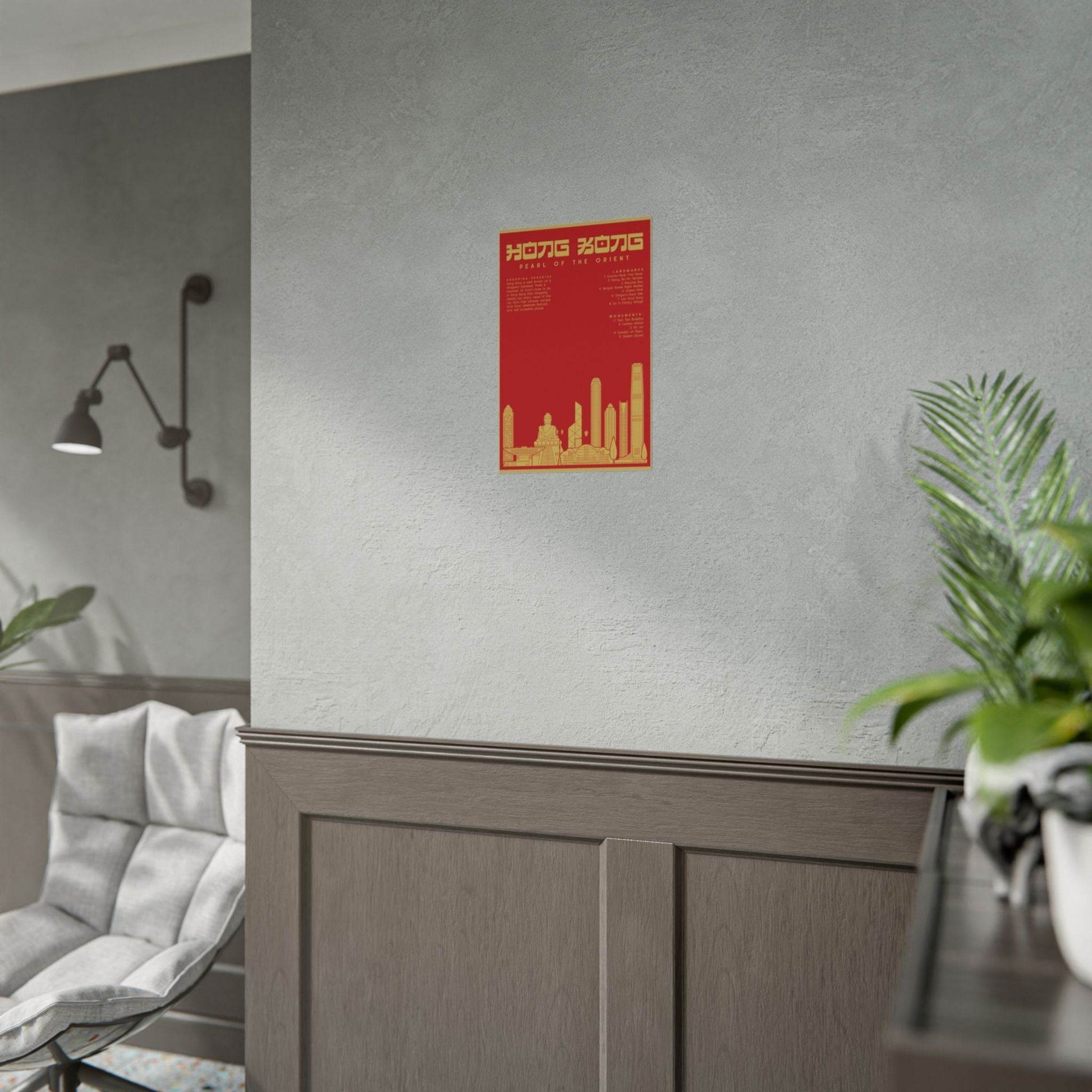 Poster Wall Art - Hong Kong Themed - Little Flower Farm
