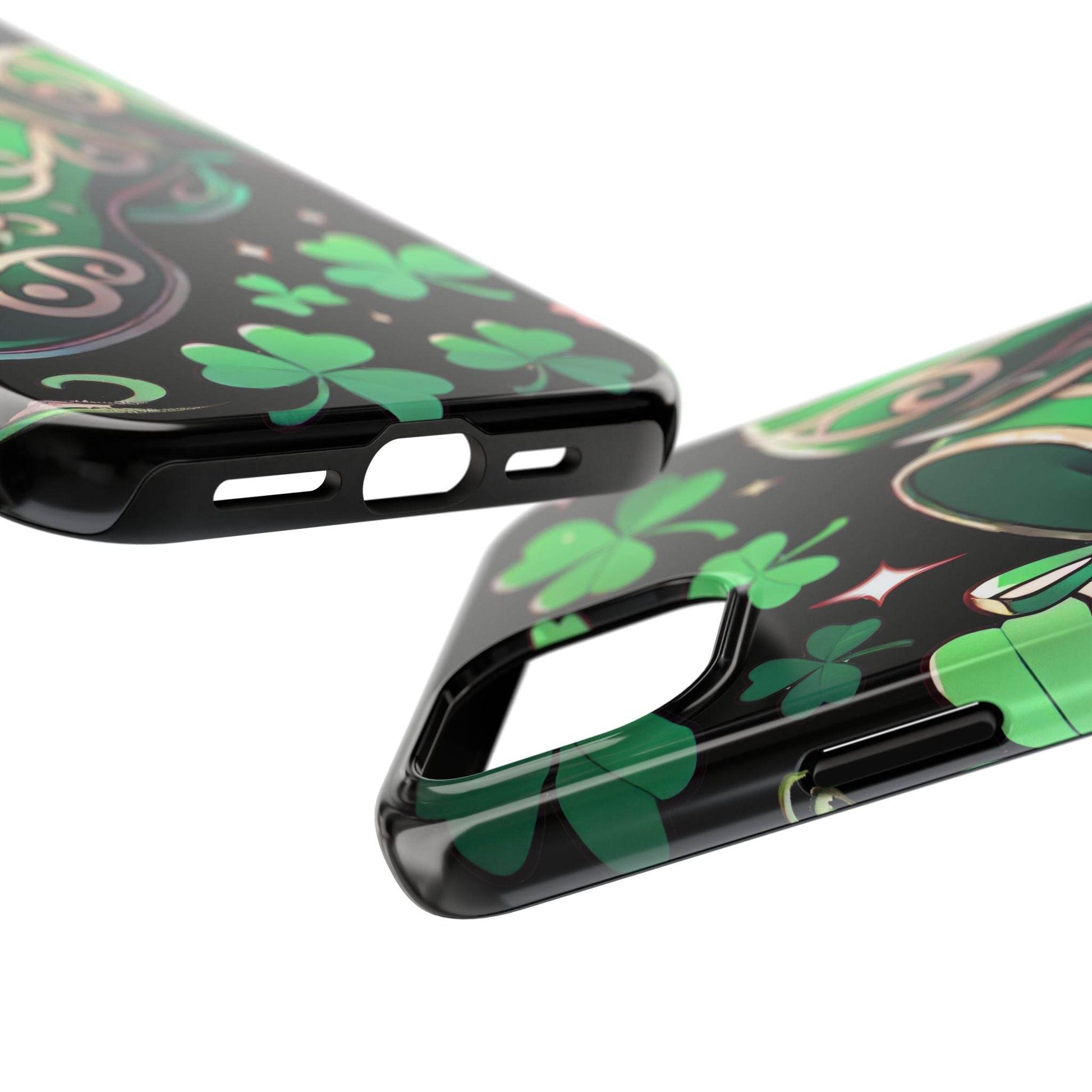 Irish Dance Shoe Tough Phone Case - St. Patrick's Day Gift, Protective Cover, Irish Dance Lover Phone Accessory, Celtic Dance Shoes Case - Little Flower Farm