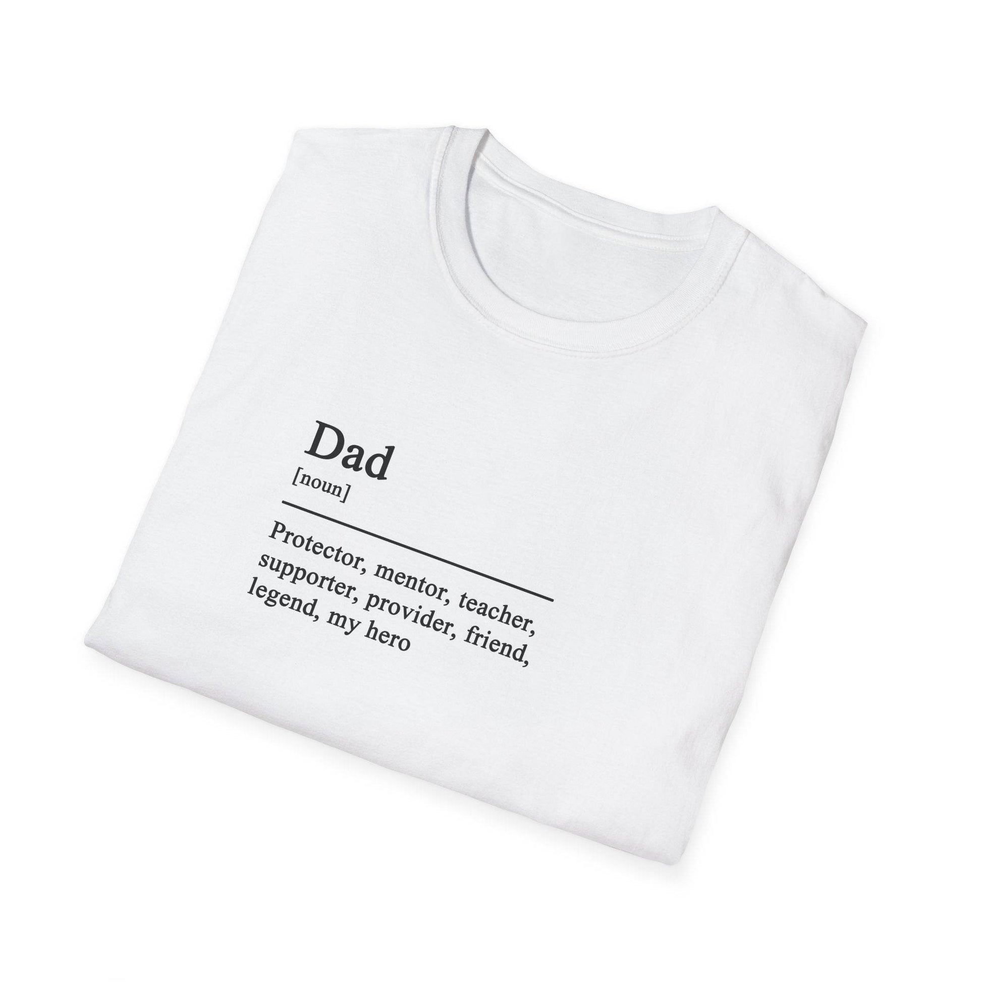 Dad Definition Unisex T-Shirt, Fathers Day Gift Tee, Softstyle Shirt for Dad, House Wear, Comfortable Tee Shirt - Little Flower Farm
