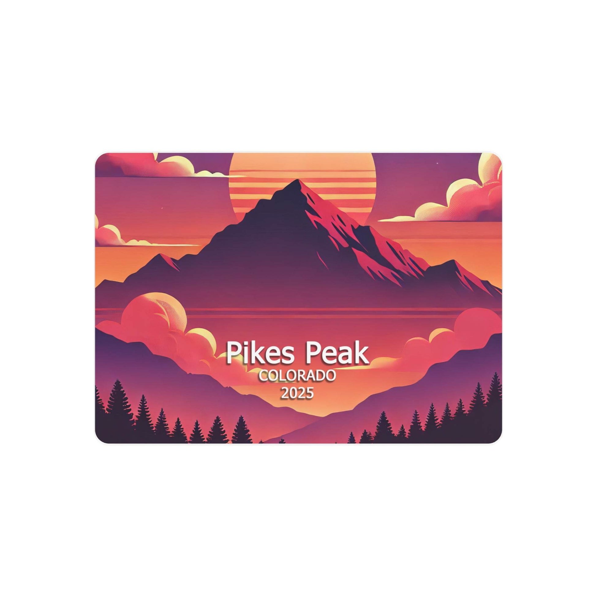 Metal Art Sign - Pikes Peak 2025 Souvenir Sign, Mountain Decor, Rustic Home Wall Hanging, Adventure Gift, Outdoor Enthusiast Plaque - Little Flower Farm