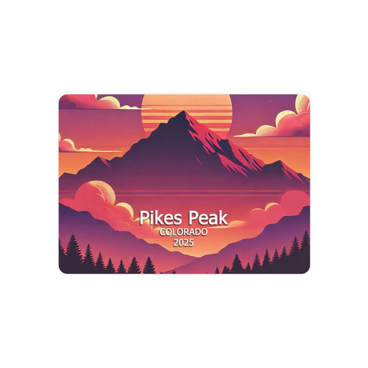 Metal Art Sign - Pikes Peak 2025 Souvenir Sign, Mountain Decor, Rustic Home Wall Hanging, Adventure Gift, Outdoor Enthusiast Plaque - Little Flower Farm