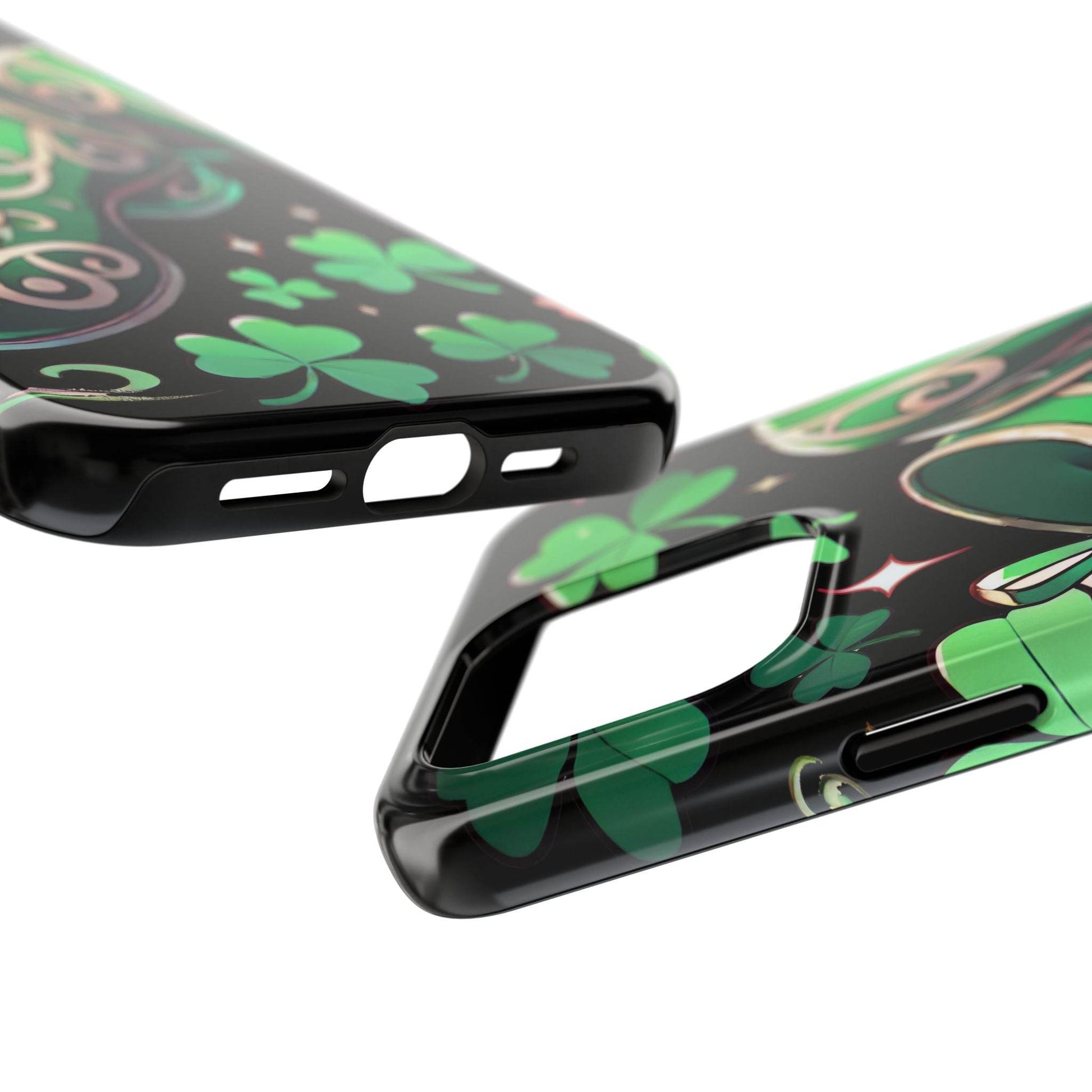 Irish Dance Shoe Tough Phone Case - St. Patrick's Day Gift, Protective Cover, Irish Dance Lover Phone Accessory, Celtic Dance Shoes Case - Little Flower Farm