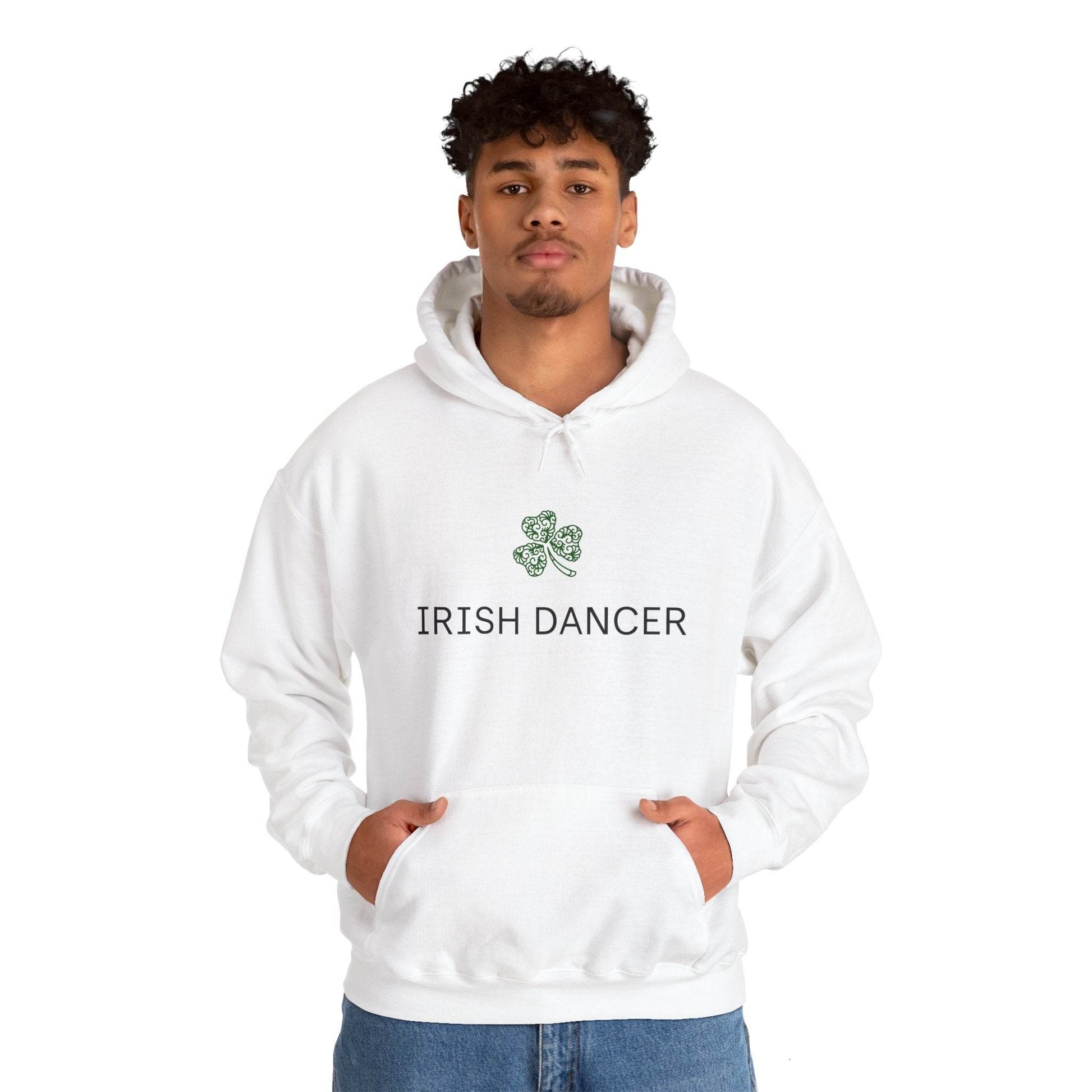 Irish Dancer Hoodie, Dance Sweatshirt, Celtic Jig Pullover, Shamrock Dance Jacket, St. Patrick's Day Top - Little Flower Farm