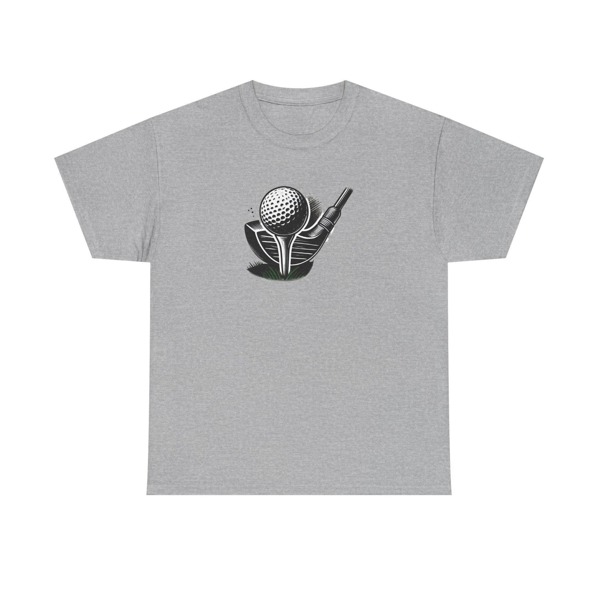 Golf Club Head Tee Shirt, Golf Lover Gift, Golfing Shirt, Unisex Tee, Golf Player FAV - Little Flower Farm