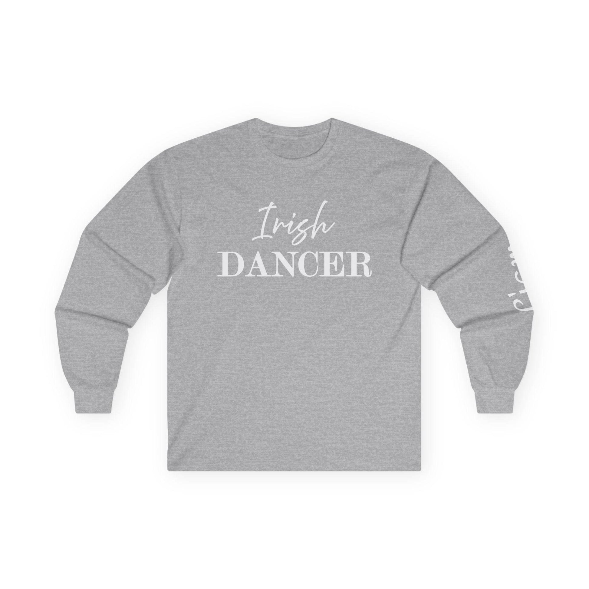 Personalized Irish Dancer Long Sleeve Tee, Unisex Cotton Shirt, Gift for Dancers, St. Patrick's Day Tee, Custom Name Irish Dance Shirt, Long - Little Flower Farm