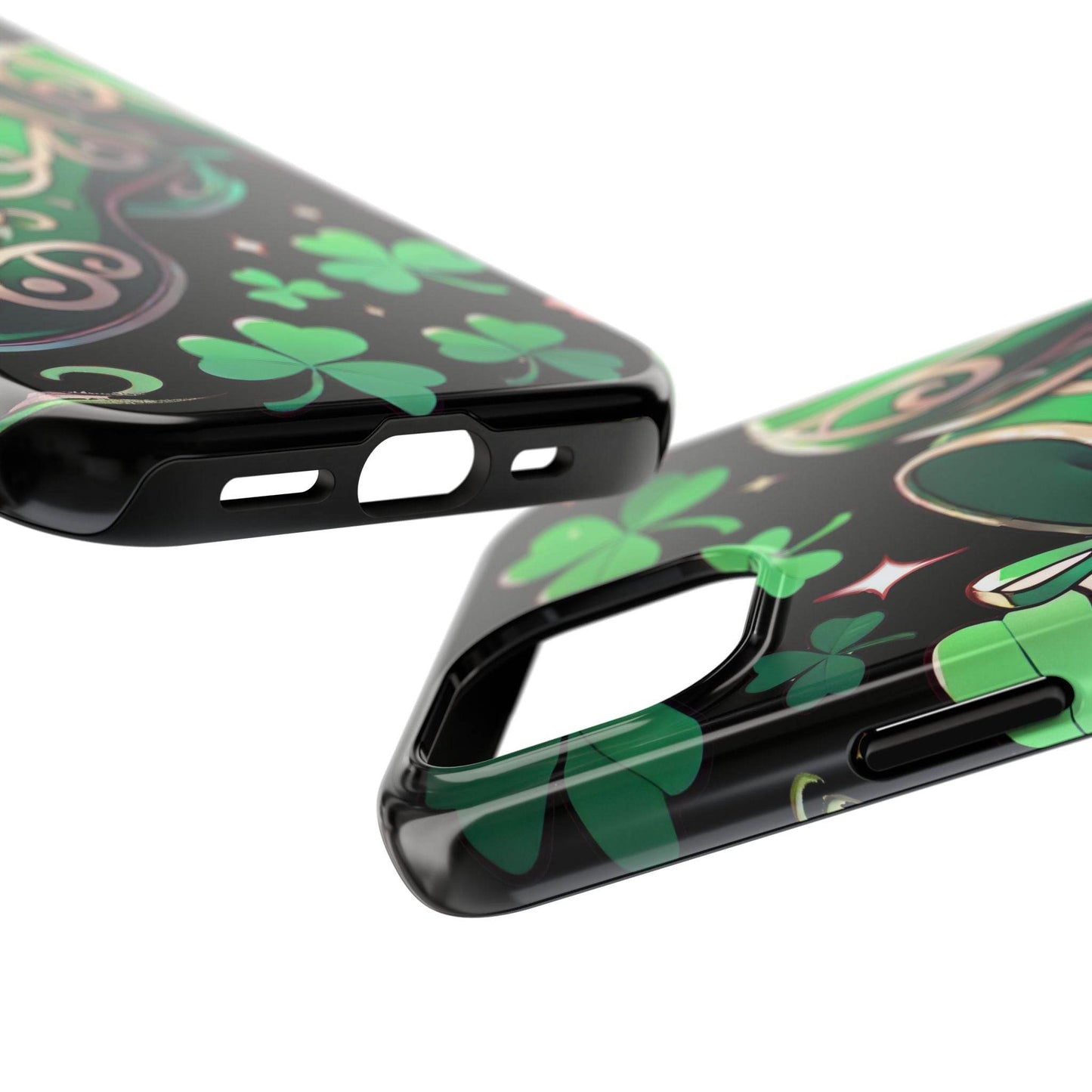 Irish Dance Shoe Tough Phone Case - St. Patrick's Day Gift, Protective Cover, Irish Dance Lover Phone Accessory, Celtic Dance Shoes Case - Little Flower Farm