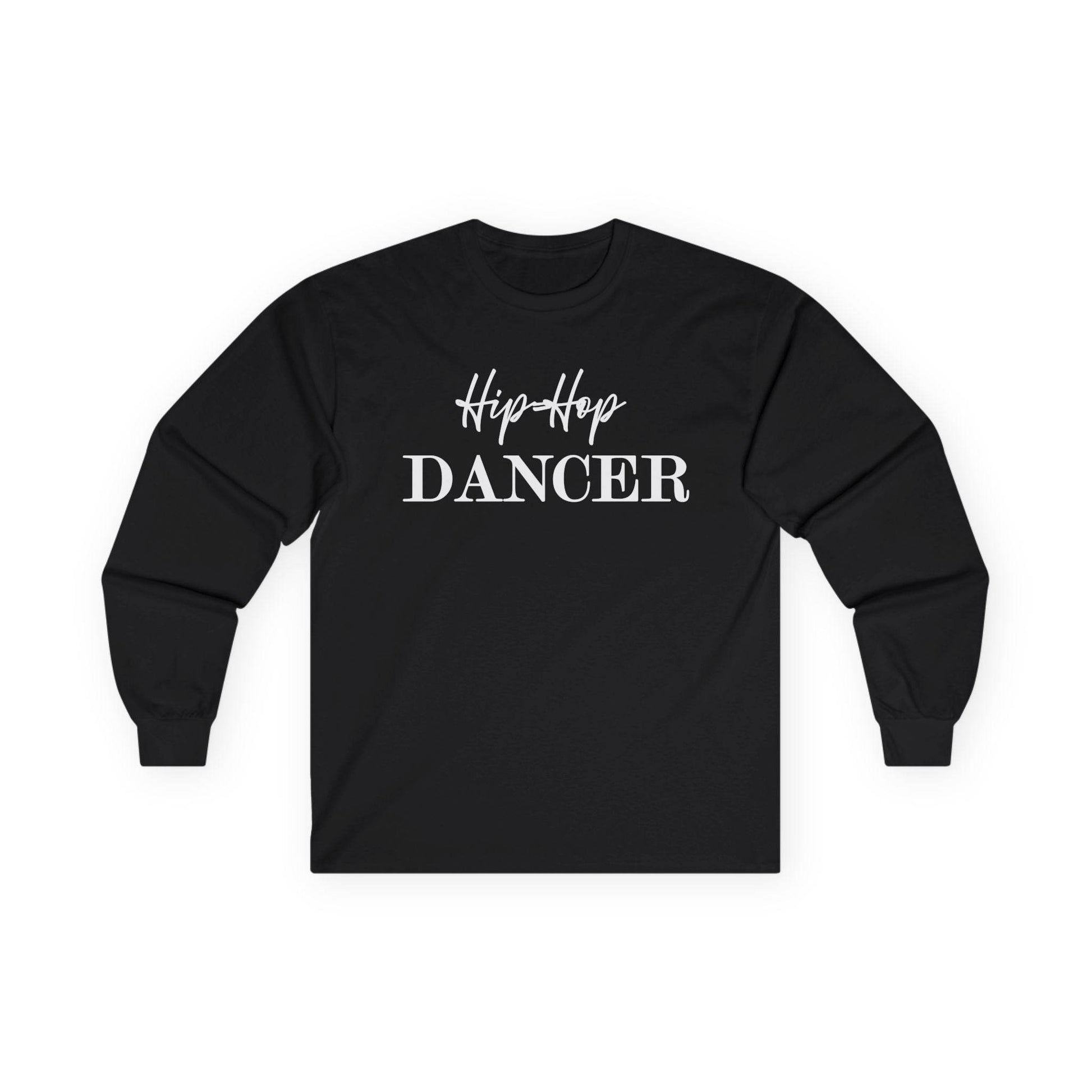 Hip Hop Dancer Long Sleeve Tee, Dance Practice Unisex Cotton Shirt, Urban Streetwear Top, Hip Hop Clothing Gift, Dance Class Apparel - Little Flower Farm