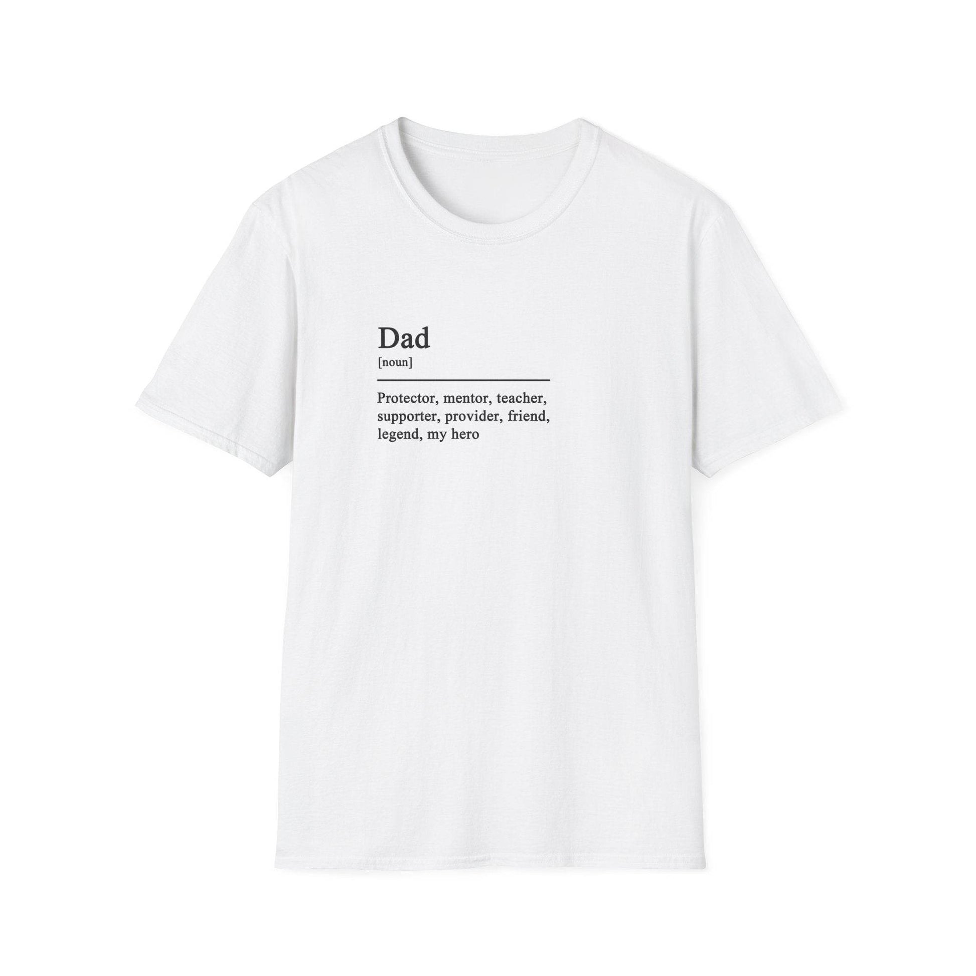 Dad Definition Unisex T-Shirt, Fathers Day Gift Tee, Softstyle Shirt for Dad, House Wear, Comfortable Tee Shirt - Little Flower Farm