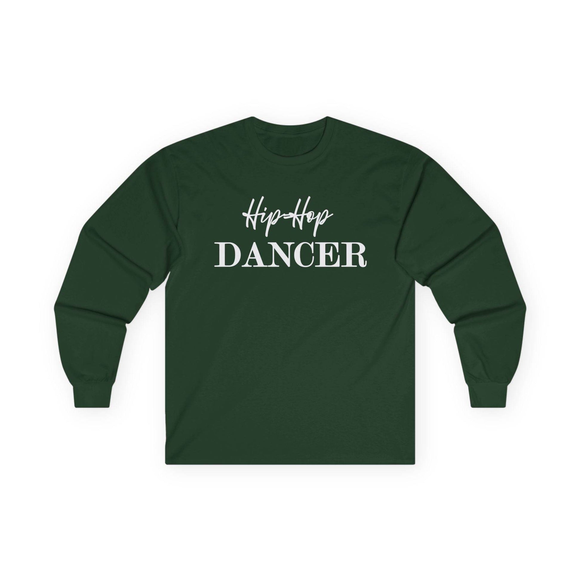 Hip Hop Dancer Long Sleeve Tee, Dance Practice Unisex Cotton Shirt, Urban Streetwear Top, Hip Hop Clothing Gift, Dance Class Apparel - Little Flower Farm