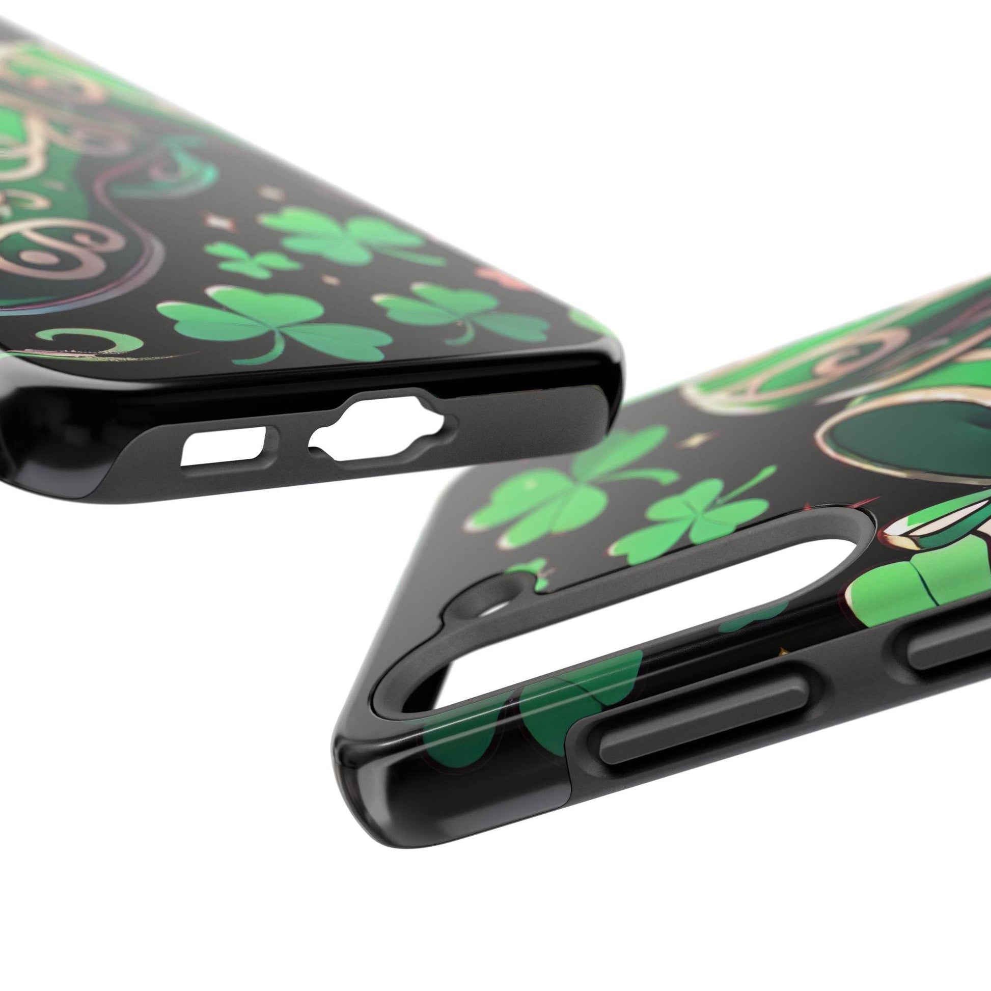 Irish Dance Shoe Tough Phone Case - St. Patrick's Day Gift, Protective Cover, Irish Dance Lover Phone Accessory, Celtic Dance Shoes Case - Little Flower Farm