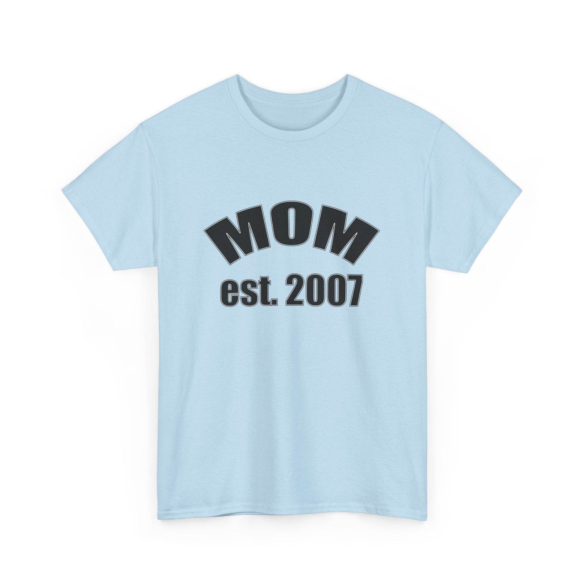 Mom Established in Shirt, Personalized Tee, Mother's Day Gift, Custom Year - Little Flower Farm