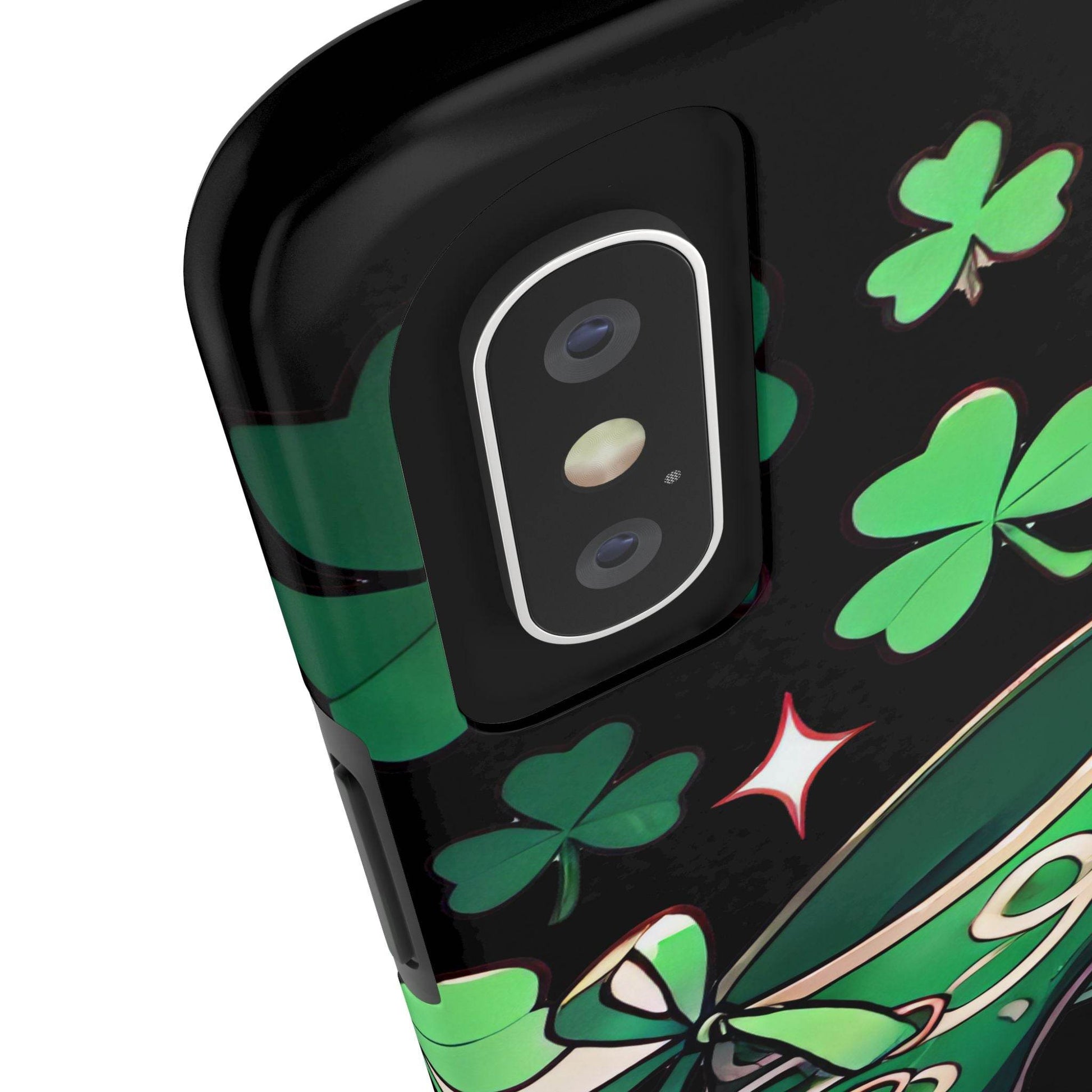 Irish Dance Shoe Tough Phone Case - St. Patrick's Day Gift, Protective Cover, Irish Dance Lover Phone Accessory, Celtic Dance Shoes Case - Little Flower Farm