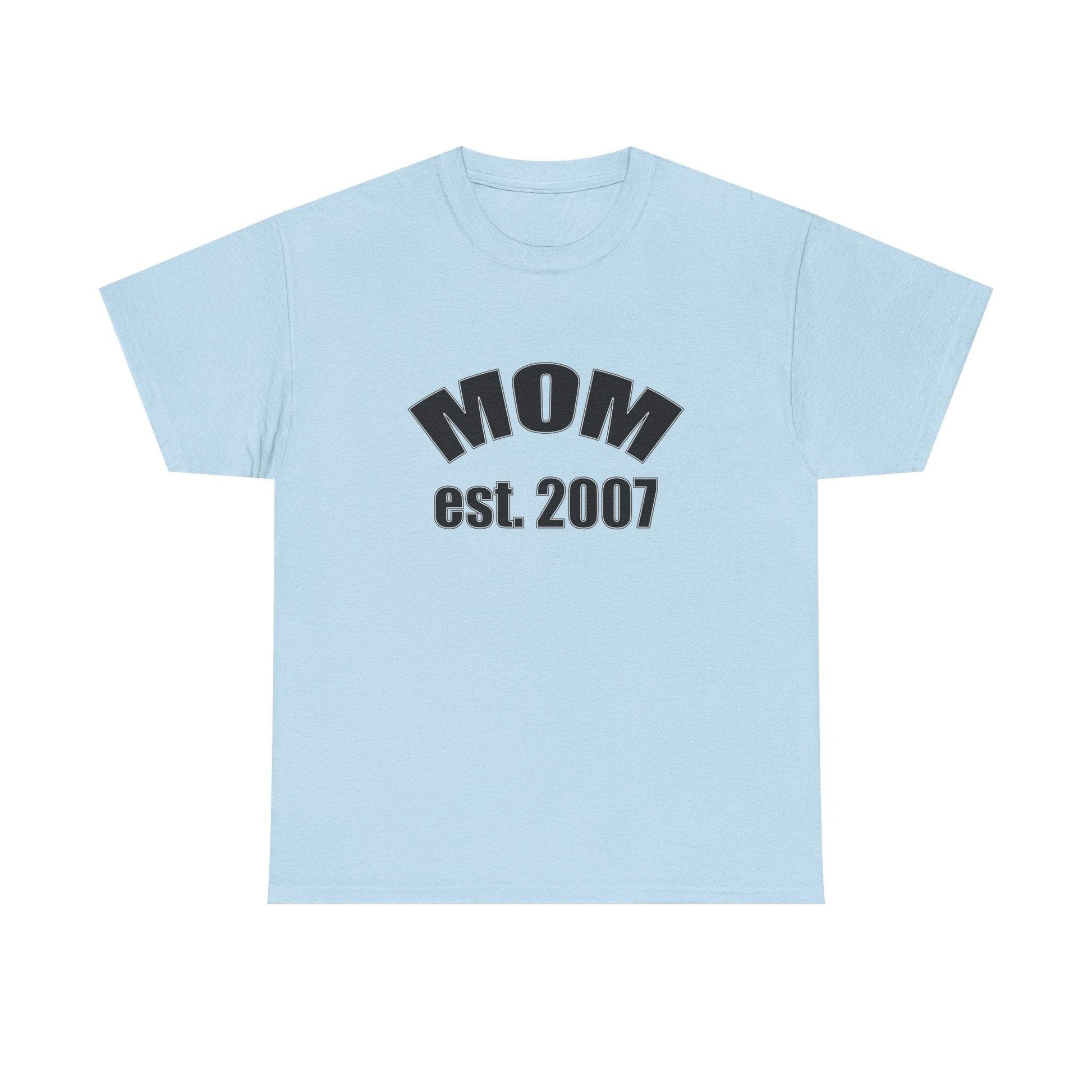 Mom Established in Shirt, Personalized Tee, Mother's Day Gift, Custom Year - Little Flower Farm