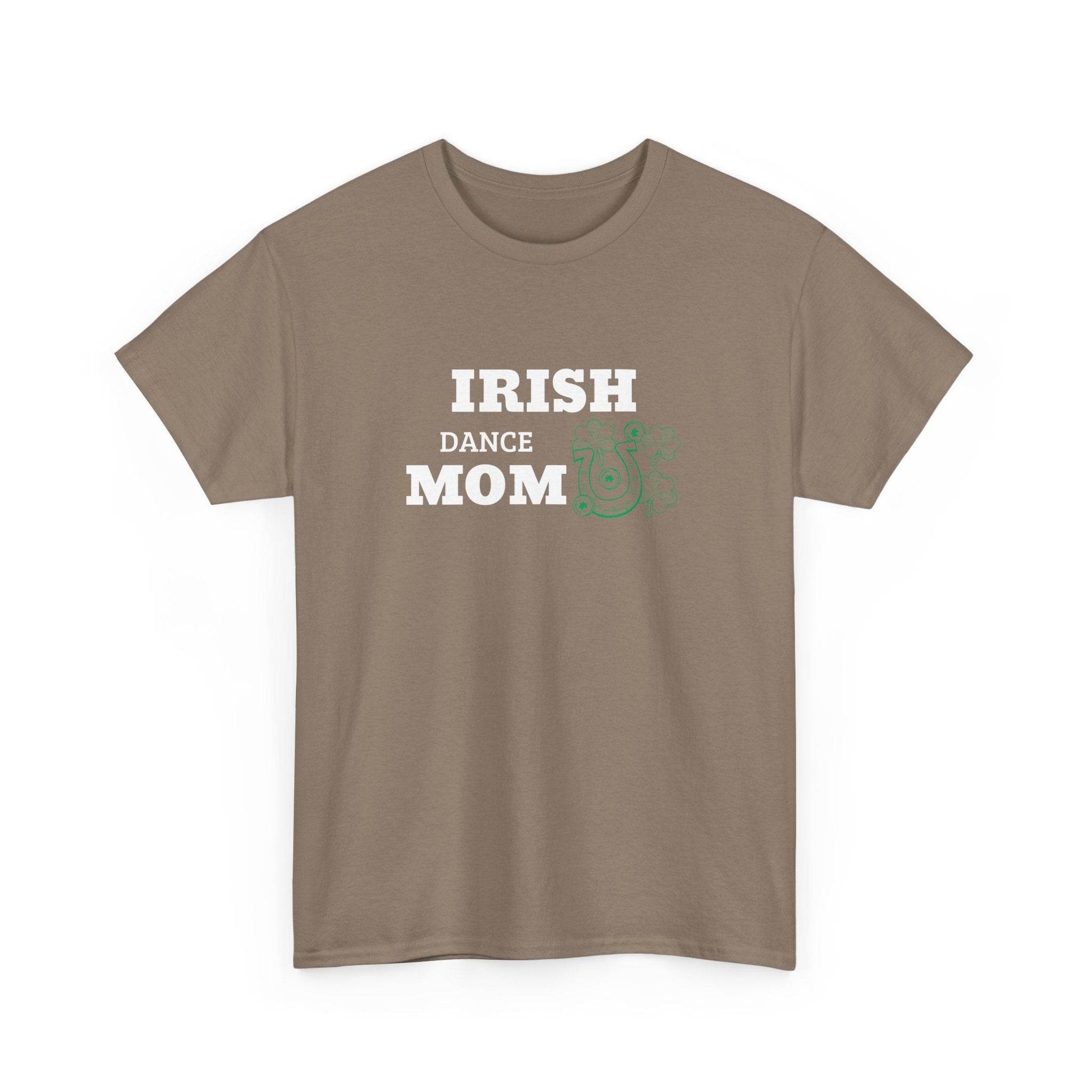 Irish Dance Mom Tee, St. Patrick's Day Shirt, Celtic Dance T-Shirt, Irish Pride Top, Shamrock Apparel - Little Flower Farm