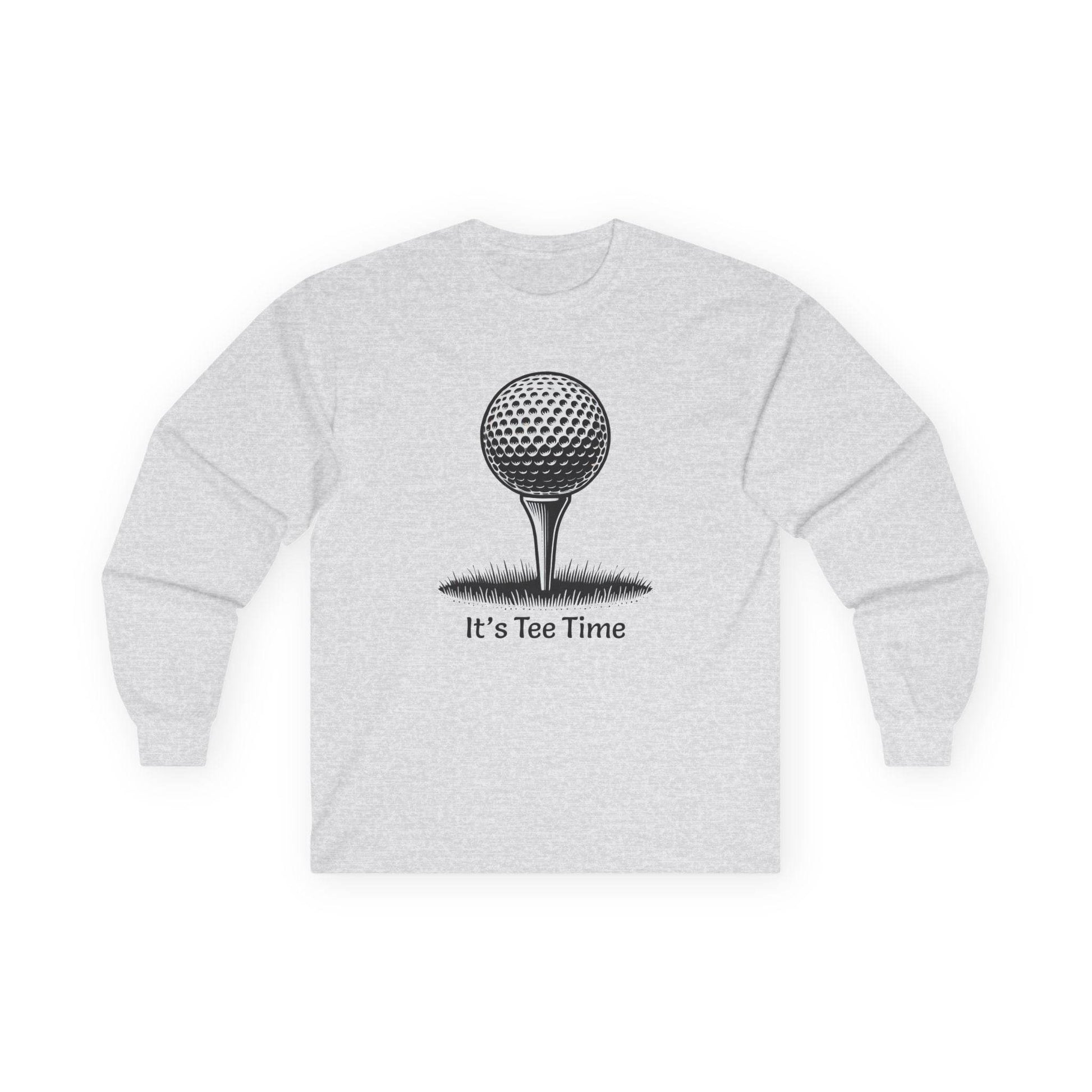 Golf Tee Time Long Sleeve Tee - Golf Lover Gift, Golfing Shirt, Golf Apparel, Unisex Tee, Golf Theme Shirt - Little Flower Farm