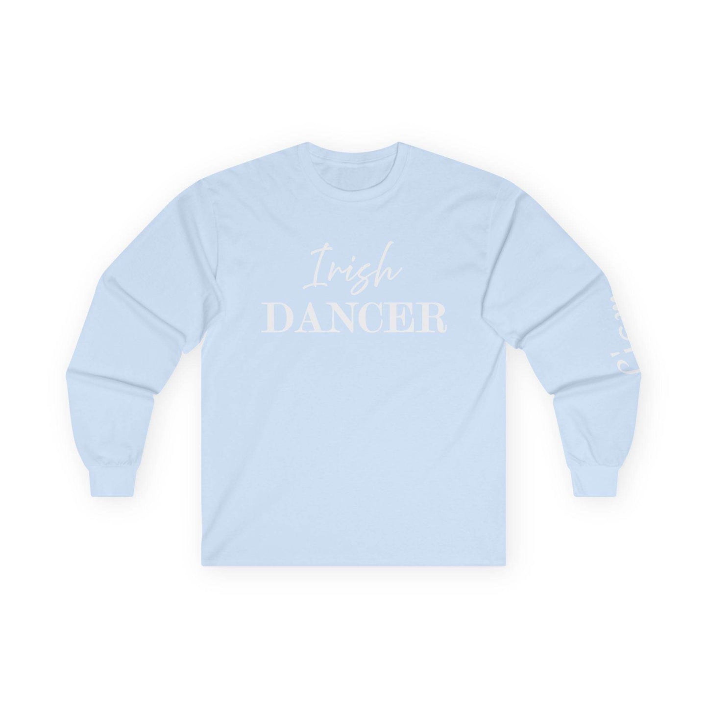 Personalized Irish Dancer Long Sleeve Tee, Unisex Cotton Shirt, Gift for Dancers, St. Patrick's Day Tee, Custom Name Irish Dance Shirt, Long - Little Flower Farm