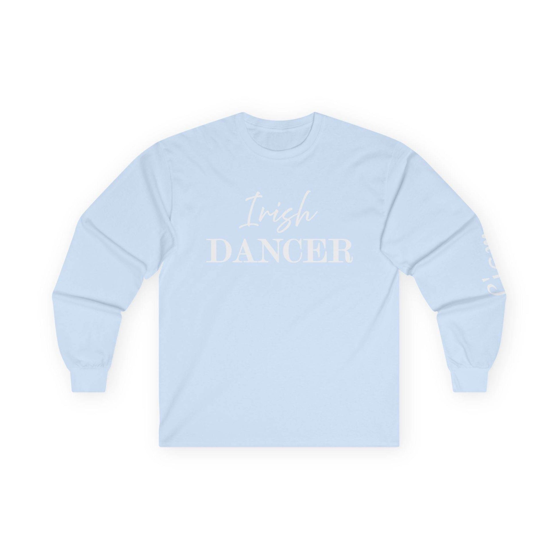 Personalized Irish Dancer Long Sleeve Tee, Unisex Cotton Shirt, Gift for Dancers, St. Patrick's Day Tee, Custom Name Irish Dance Shirt, Long - Little Flower Farm