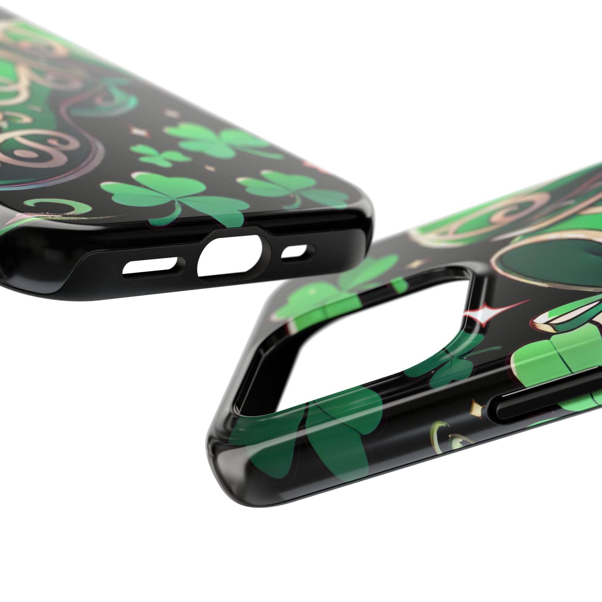 Irish Dance Shoe Tough Phone Case - St. Patrick's Day Gift, Protective Cover, Irish Dance Lover Phone Accessory, Celtic Dance Shoes Case - Little Flower Farm