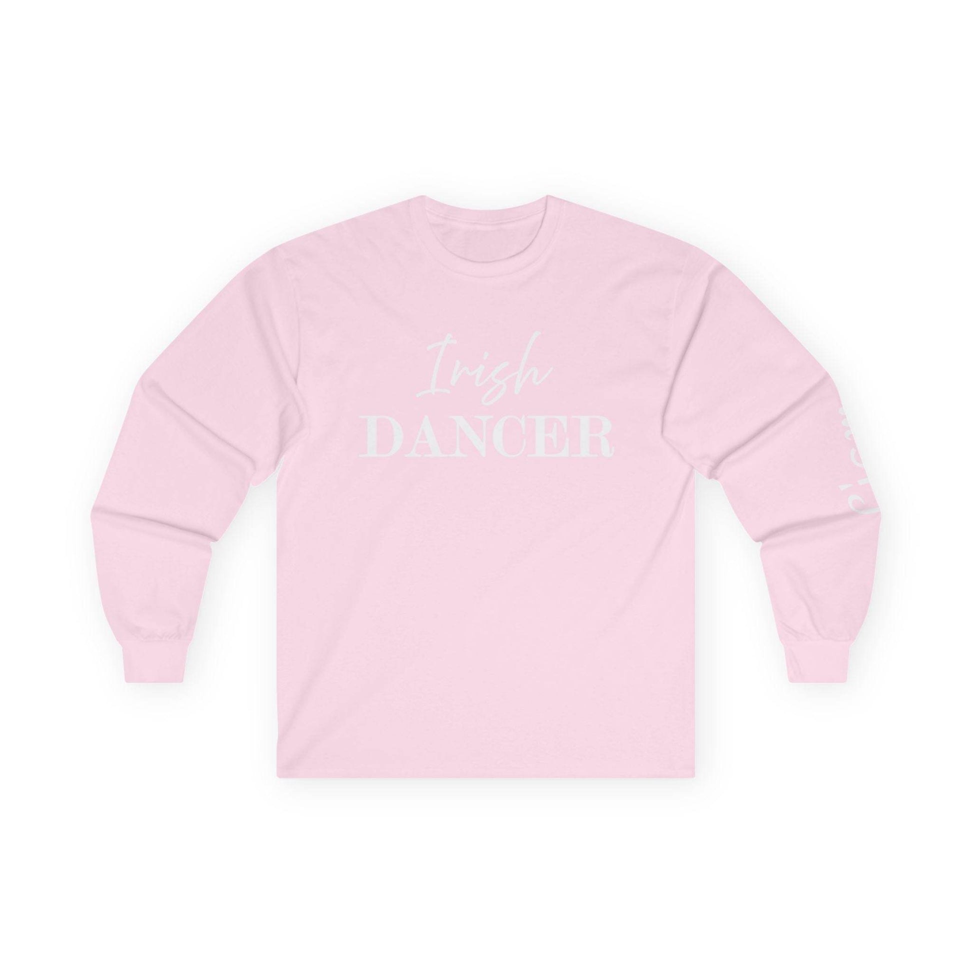 Personalized Irish Dancer Long Sleeve Tee, Unisex Cotton Shirt, Gift for Dancers, St. Patrick's Day Tee, Custom Name Irish Dance Shirt, Long - Little Flower Farm