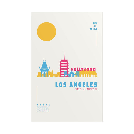 Poster Print - Hollywood Los Angeles Graphic Art - Little Flower Farm