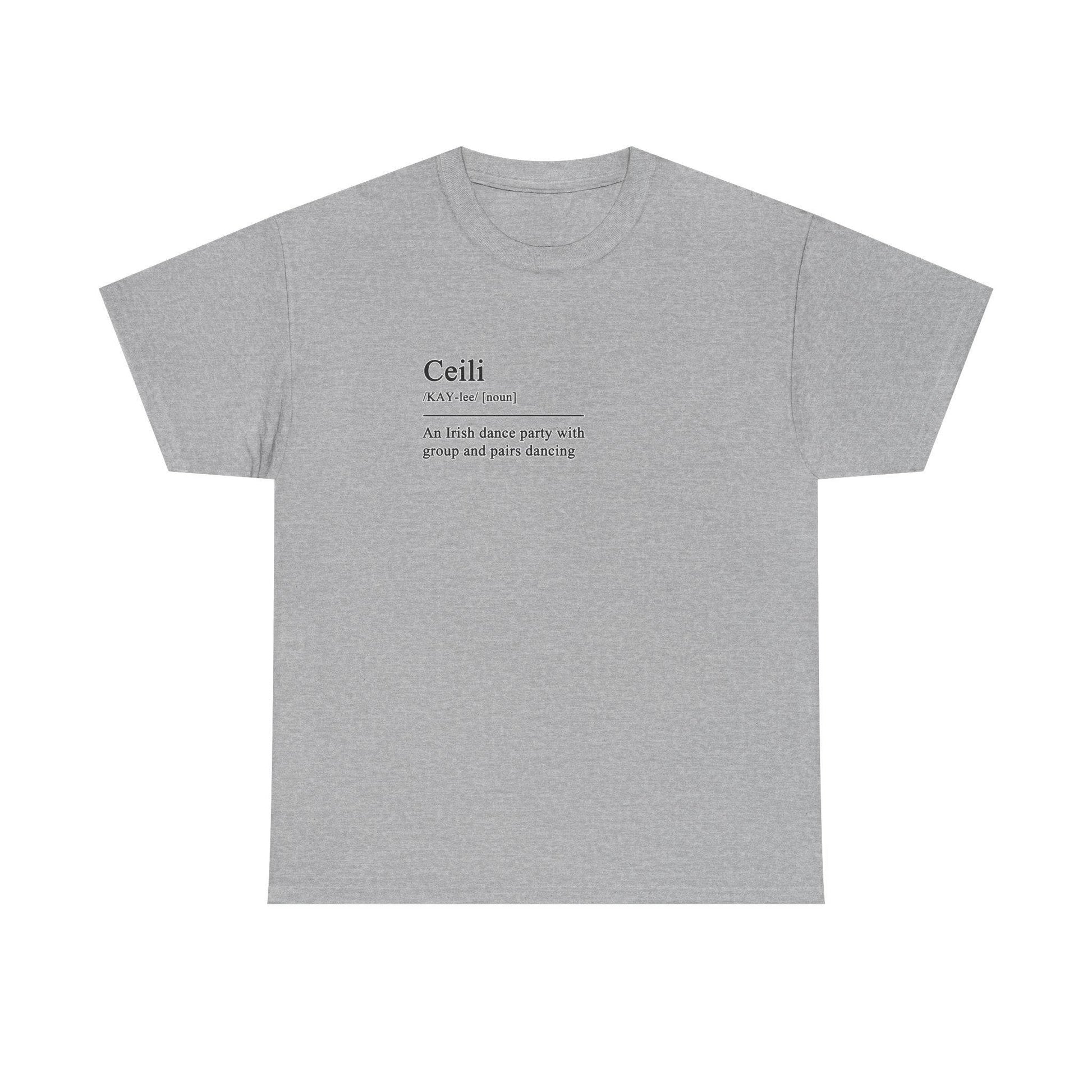 Ceili Definition Irish Dance Tee, St. Patrick's Day Shirt, Celtic Dance T-Shirt, Irish Pride Top, Shamrock Apparel - Little Flower Farm
