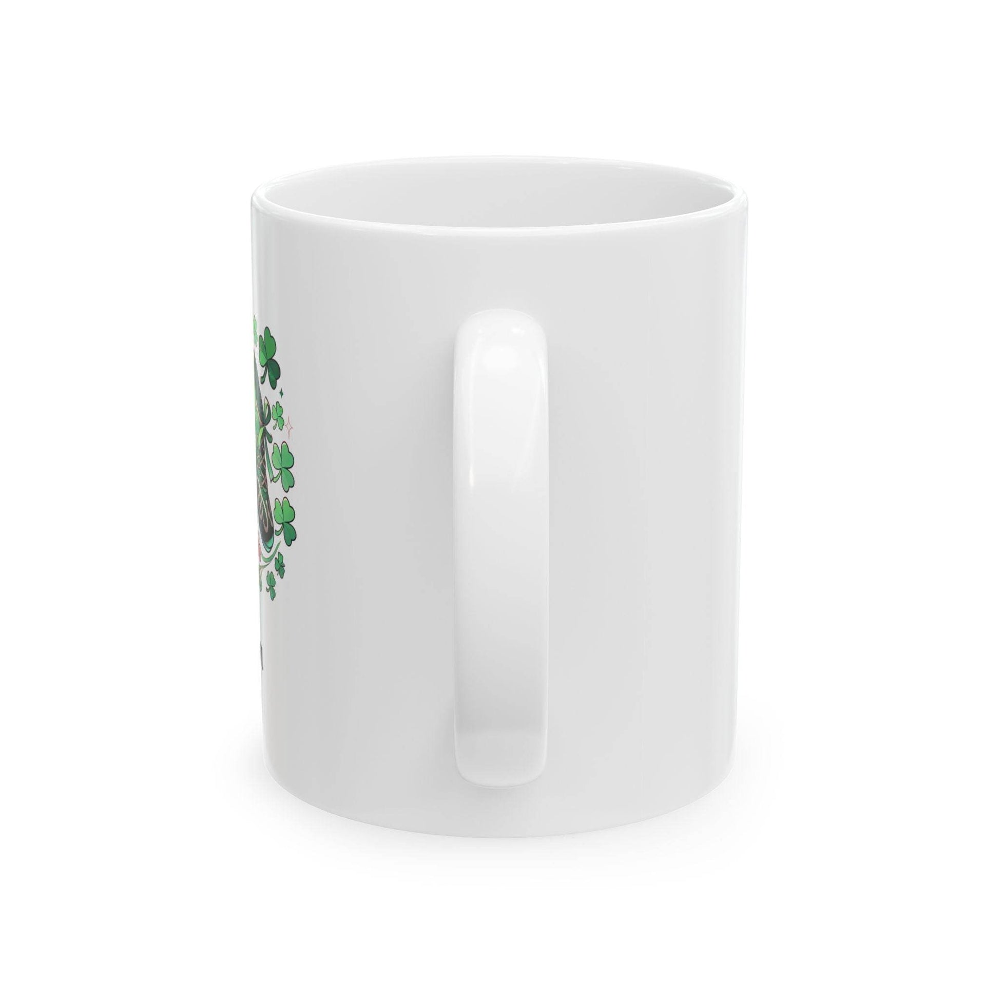 Irish Dancer Themed Custom Coffee Cup, Personalized Ceramic Mug, (11oz) - Gift for Feis, Oireachtas, Dance Teacher Gift, Christmas Gift - Little Flower Farm