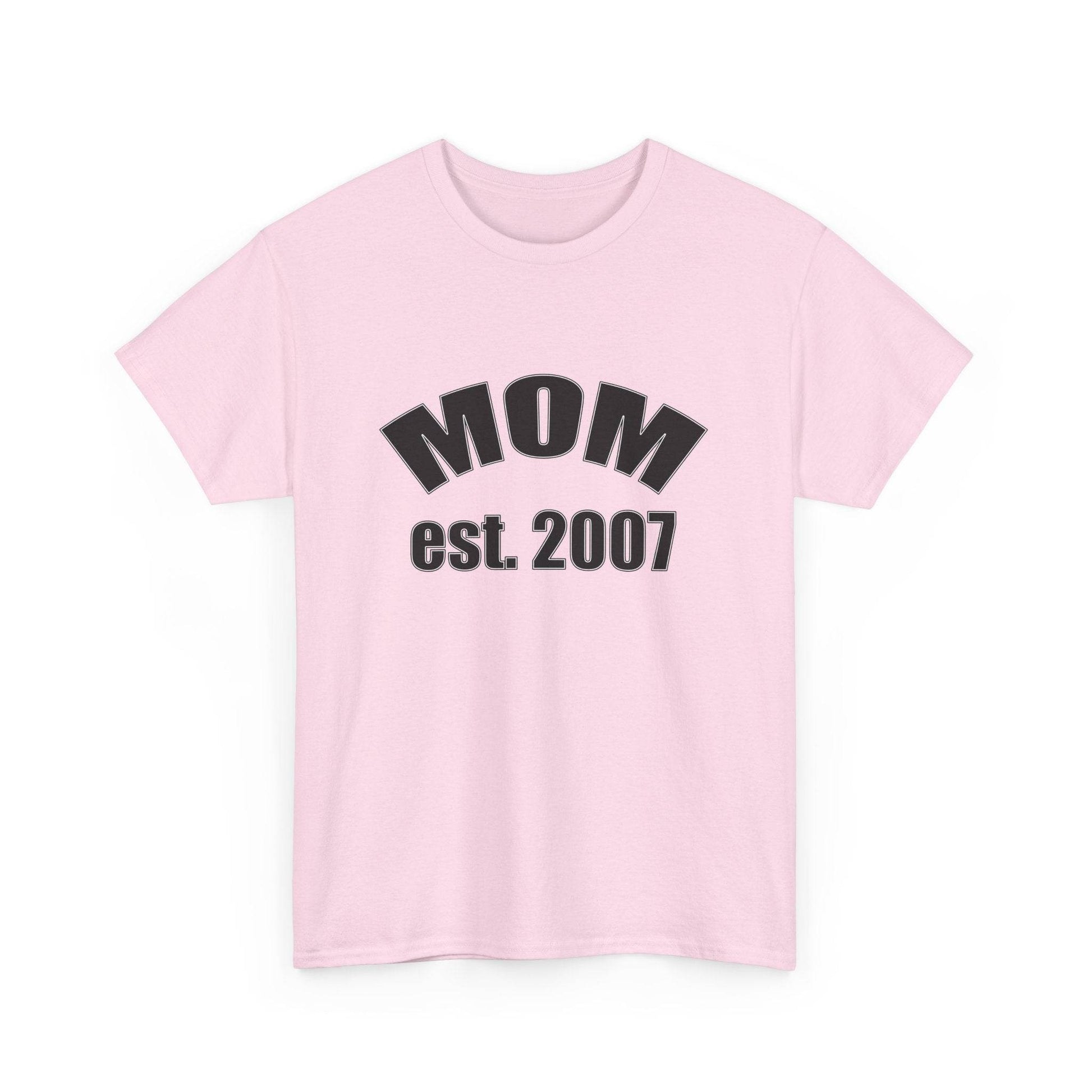 Mom Established in Shirt, Personalized Tee, Mother's Day Gift, Custom Year - Little Flower Farm