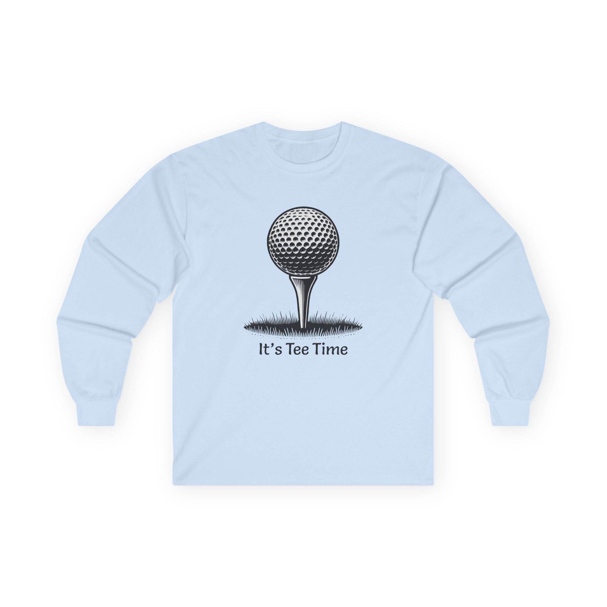 Golf Tee Time Long Sleeve Tee - Golf Lover Gift, Golfing Shirt, Golf Apparel, Unisex Tee, Golf Theme Shirt - Little Flower Farm