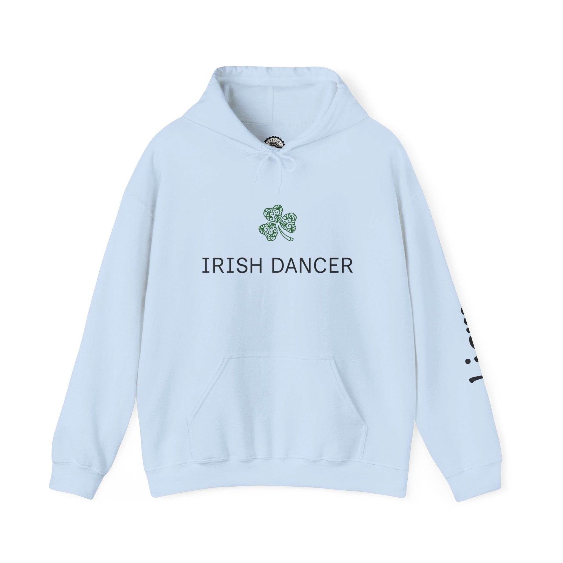 Personalized Irish Dancer Hoodie, Dance Sweatshirt, Celtic Jig Pullover, Shamrock Dance Jacket, St. Patrick's Day Top - Little Flower Farm
