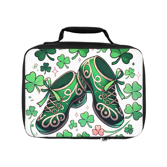 Irish Dance Shoe Lunch Bag, Reusable Insulated Tote, School Lunch Container, Ballet Slipper Lunch Sack, Dance Practice Snack Pouch, St. - Little Flower Farm