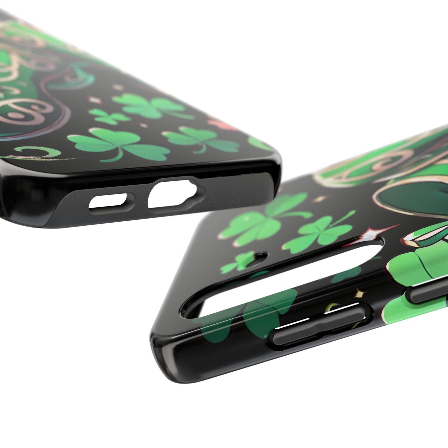 Irish Dance Shoe Tough Phone Case - St. Patrick's Day Gift, Protective Cover, Irish Dance Lover Phone Accessory, Celtic Dance Shoes Case - Little Flower Farm