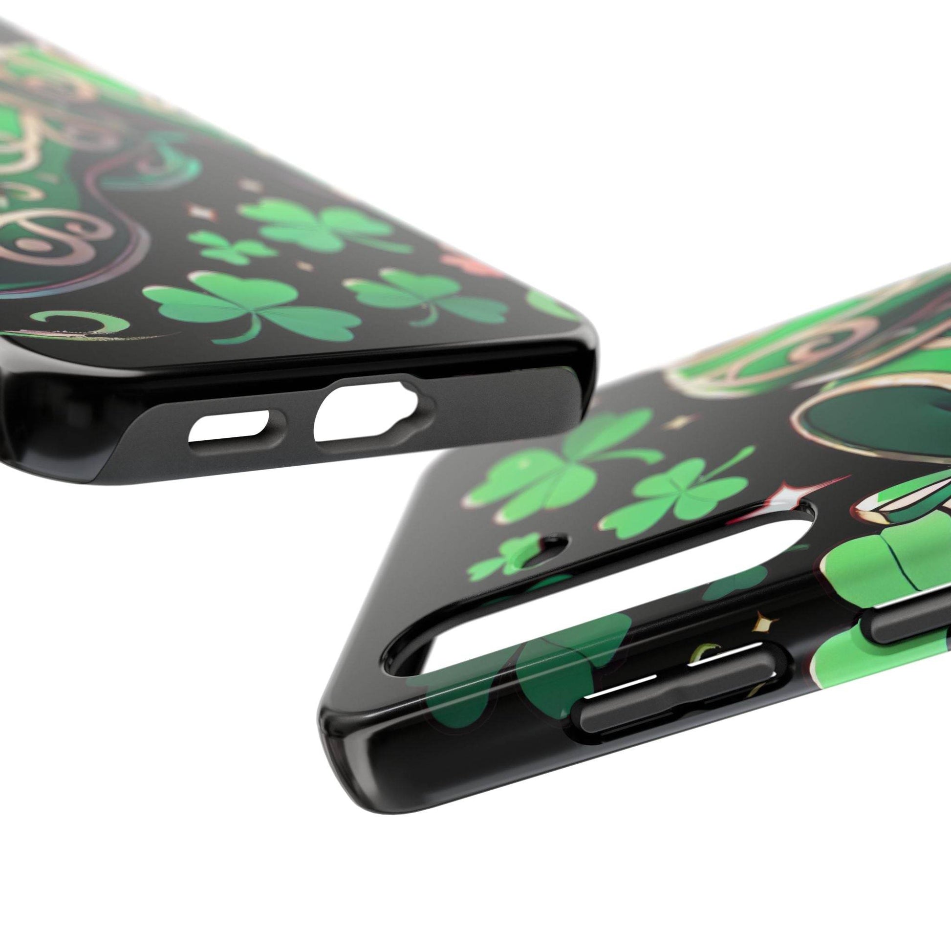 Irish Dance Shoe Tough Phone Case - St. Patrick's Day Gift, Protective Cover, Irish Dance Lover Phone Accessory, Celtic Dance Shoes Case - Little Flower Farm