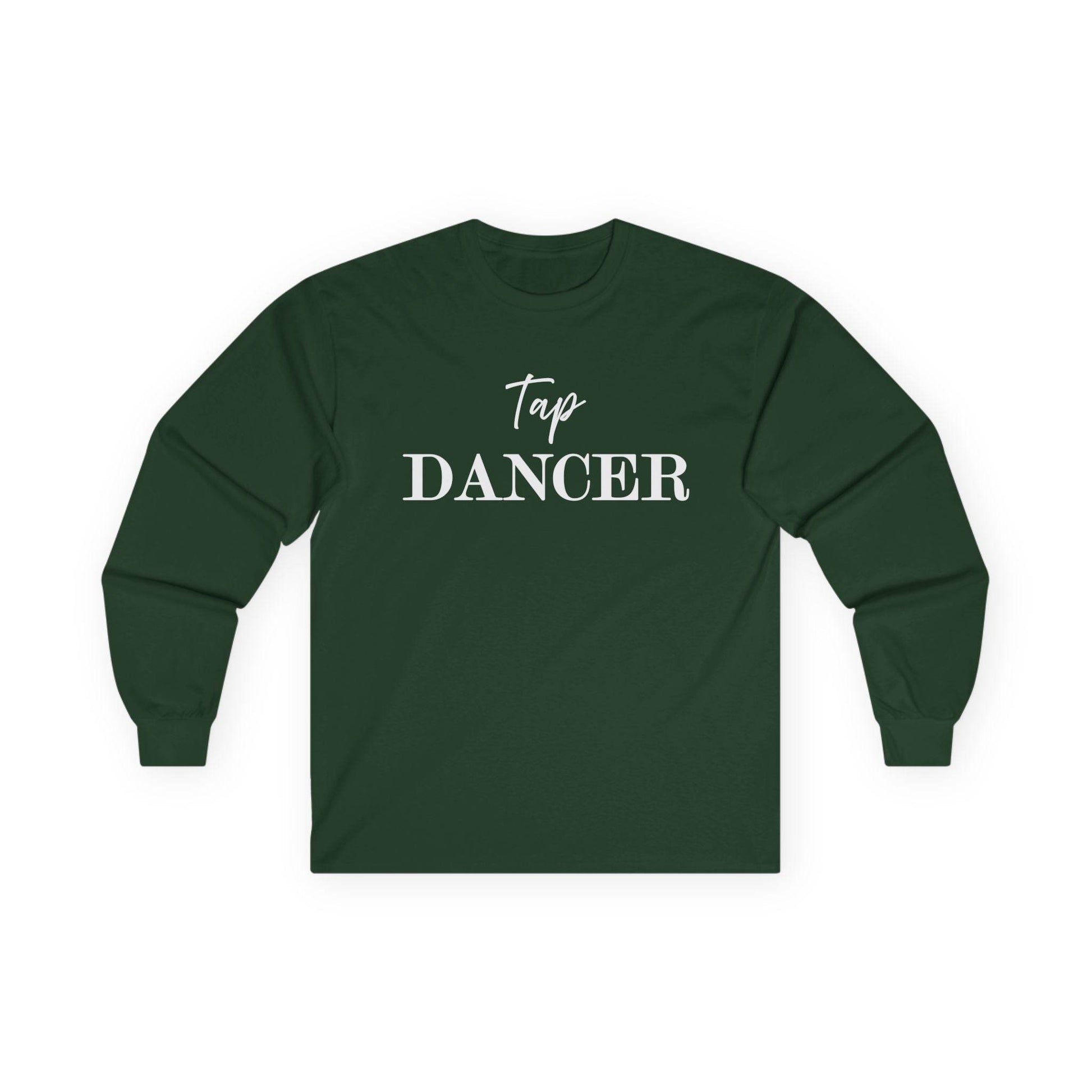 Tap Dancer Shirt, Dance Practice Tee, Dance Lover Gift, Long Sleeve T-Shirt, Unisex Cotton Top - Little Flower Farm